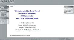 Desktop Screenshot of convecta-immobilien.de